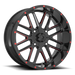 MSA Offroad Wheels M35-018756R MA35 18X7 4X156 G-BLK MILL RTCC 00MM - Truck Part Superstore