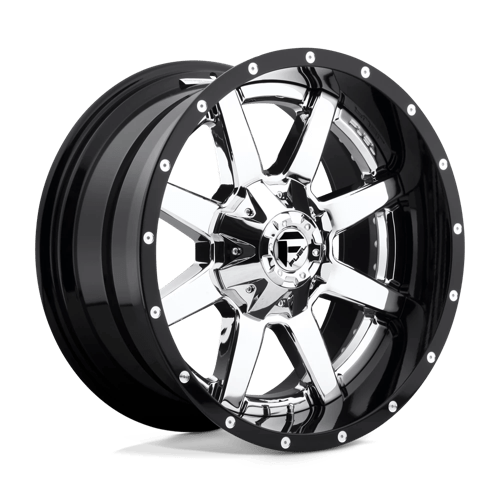 Fuel 2PC D26022209847 D260 22X12 6X135/5.5 CHR-PLATED-GBL -44MM - Truck Part Superstore