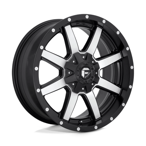 Fuel 1PC D53720907050 D537 20X9 5X5.5/150 MT-BLK-MACH 01MM - Truck Part Superstore