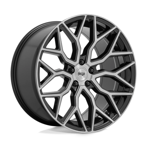Niche 1PC M2622005F8+40 M262 20X10.5 5X112 GL-BLK-BRSHD 40MM - Truck Part Superstore
