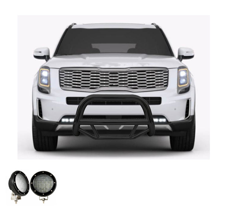 Black Horse Off Road MBB-B7502-PLFB Black Steel No skid plate - Truck Part Superstore