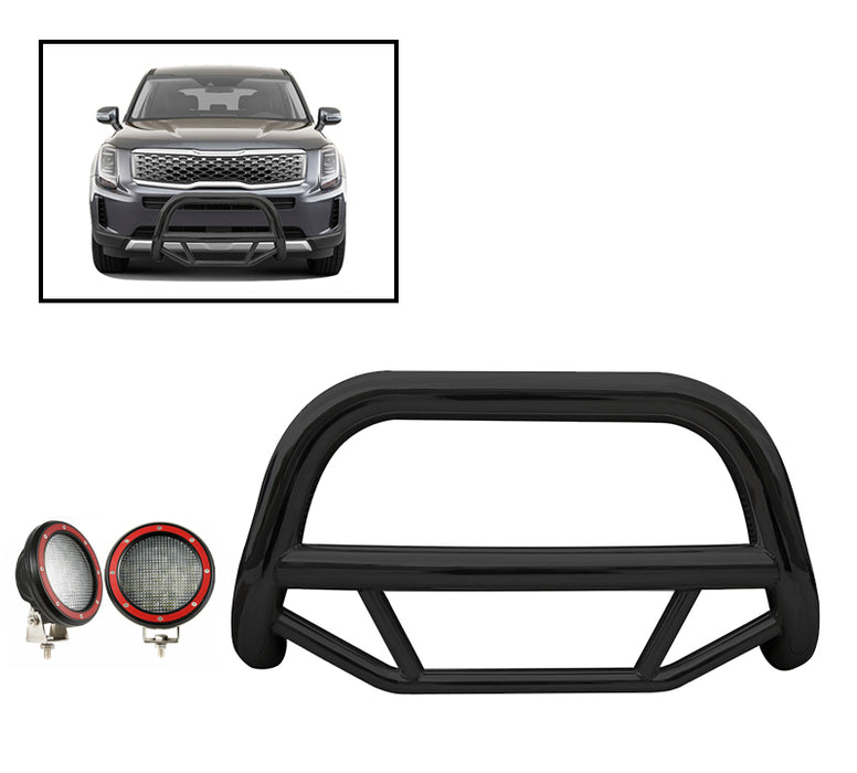 Black Horse Off Road MBB-B7502-PLFR Black Steel No skid plate - Truck Part Superstore