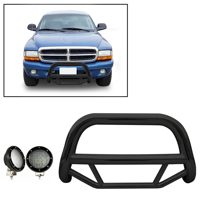 Black Horse Off Road MBB-DOB2001-PLFB Black Steel No skid plate - Truck Part Superstore