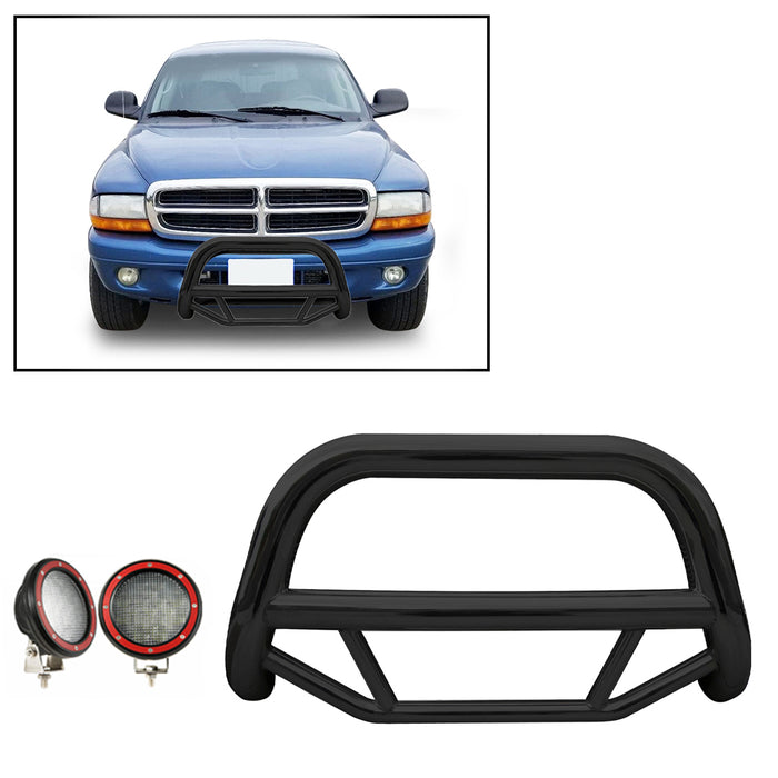 Black Horse Off Road MBB-DOB2001-PLFR Black Steel No skid plate - Truck Part Superstore