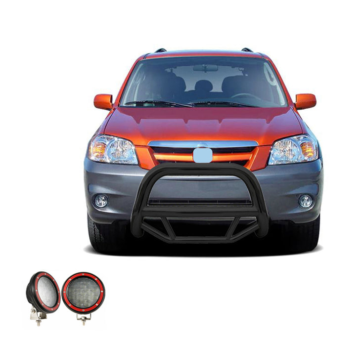 Black Horse Off Road MBB-FOB2601-PLFR Black Steel No skid plate - Truck Part Superstore