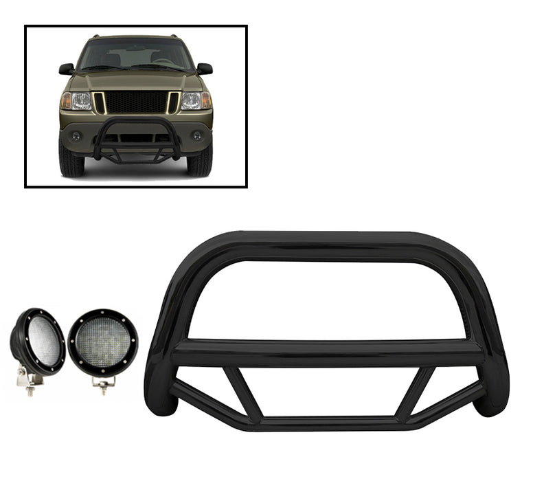 Black Horse Off Road MBB-FOB2901-PLFB Black Steel No skid plate - Truck Part Superstore