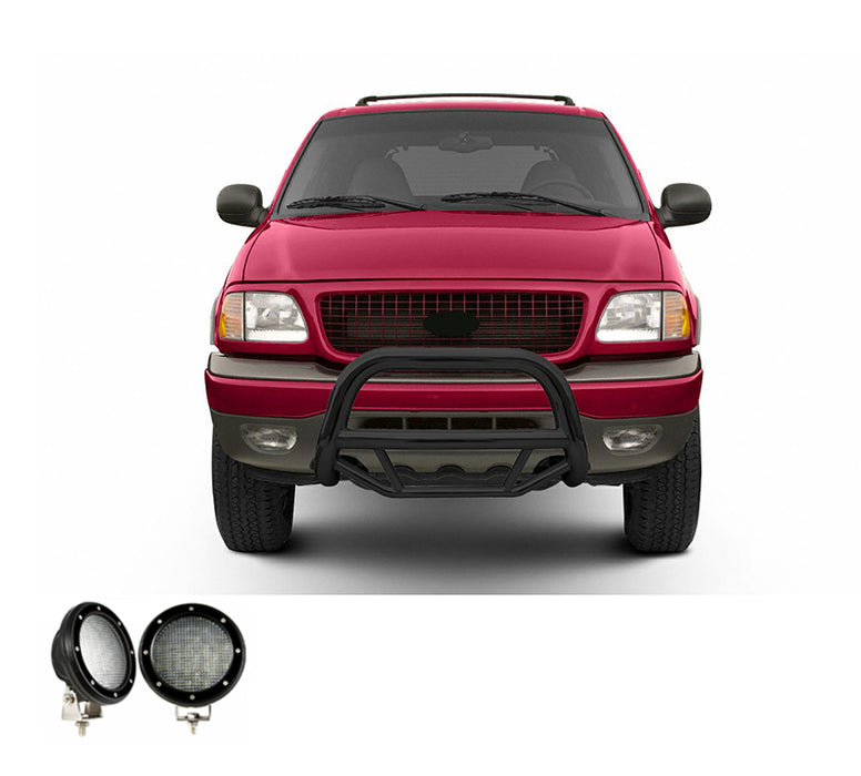 Black Horse Off Road MBB-FOC2105-PLFB Black Steel No skid plate - Truck Part Superstore