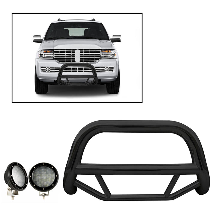Black Horse Off Road MBB-FOE2011-PLFB Black Steel No skid plate - Truck Part Superstore