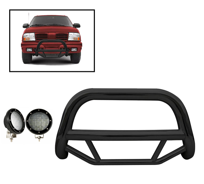 Black Horse Off Road MBB-GMB1701-PLFB Black Steel No skid plate - Truck Part Superstore