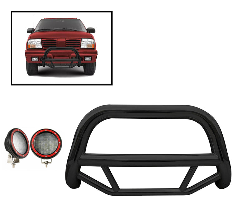 Black Horse Off Road MBB-GMB1701-PLFR Black Steel No skid plate - Truck Part Superstore