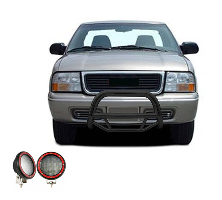 Black Horse Off Road MBB-GMB1701-PLFR Black Steel No skid plate - Truck Part Superstore