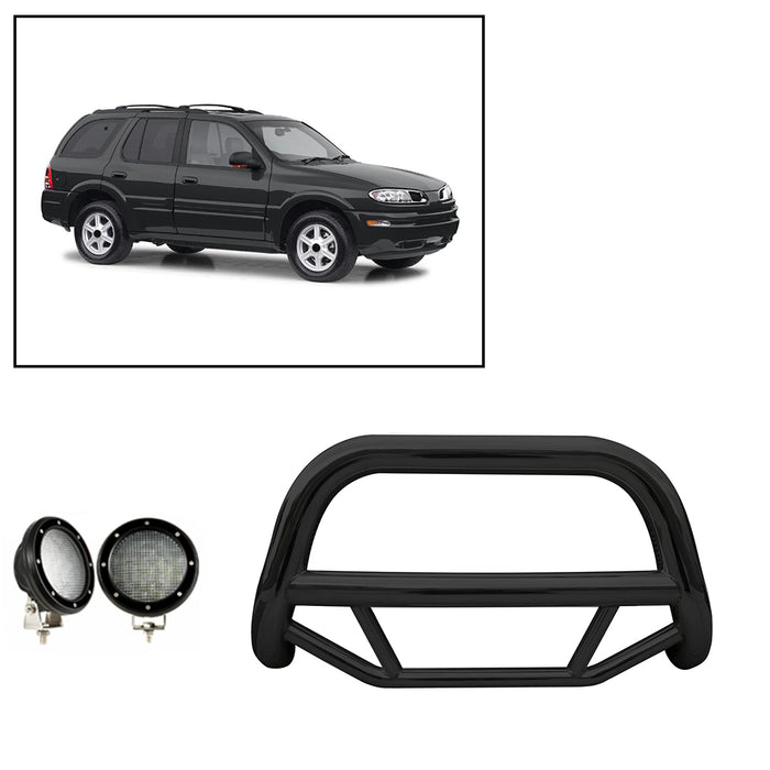 Black Horse Off Road MBB-GMB1801-PLFB Black Steel No skid plate - Truck Part Superstore