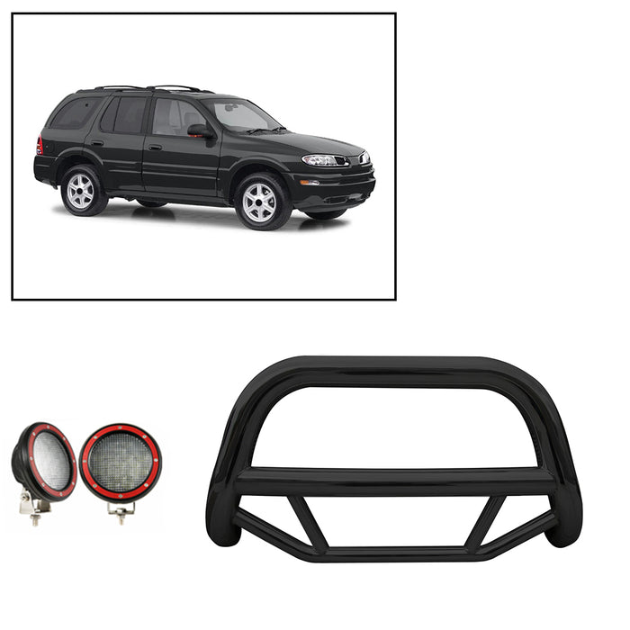 Black Horse Off Road MBB-GMB1801-PLFR Black Steel No skid plate - Truck Part Superstore