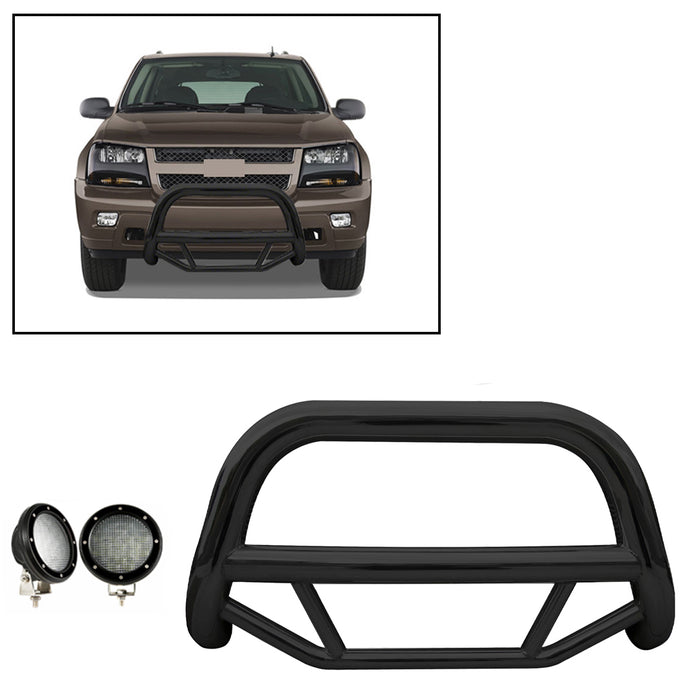 Black Horse Off Road MBB-GMC3005-PLFB Black Steel No skid plate - Truck Part Superstore