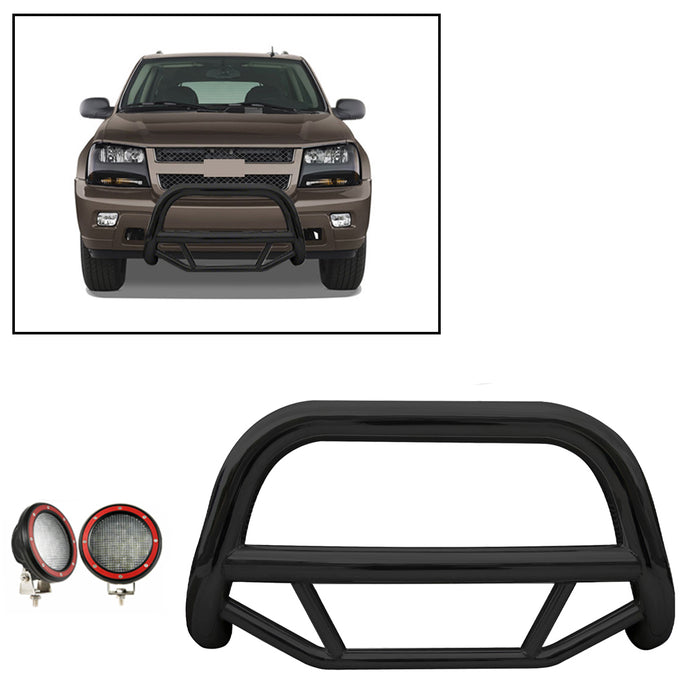 Black Horse Off Road MBB-GMC3005-PLFR Black Steel No skid plate - Truck Part Superstore