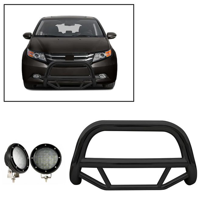 Black Horse Off Road MBB-HOB3101-PLFB Black Steel No skid plate - Truck Part Superstore