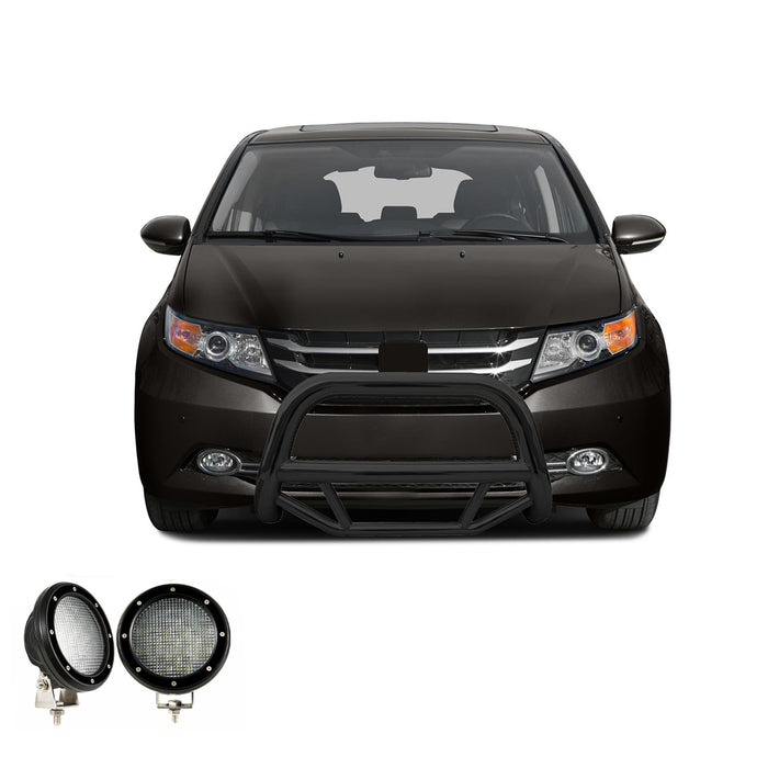 Black Horse Off Road MBB-HOB3101-PLFB Black Steel No skid plate - Truck Part Superstore