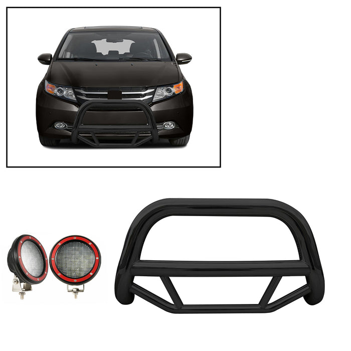 Black Horse Off Road MBB-HOB3101-PLFR Black Steel No skid plate - Truck Part Superstore
