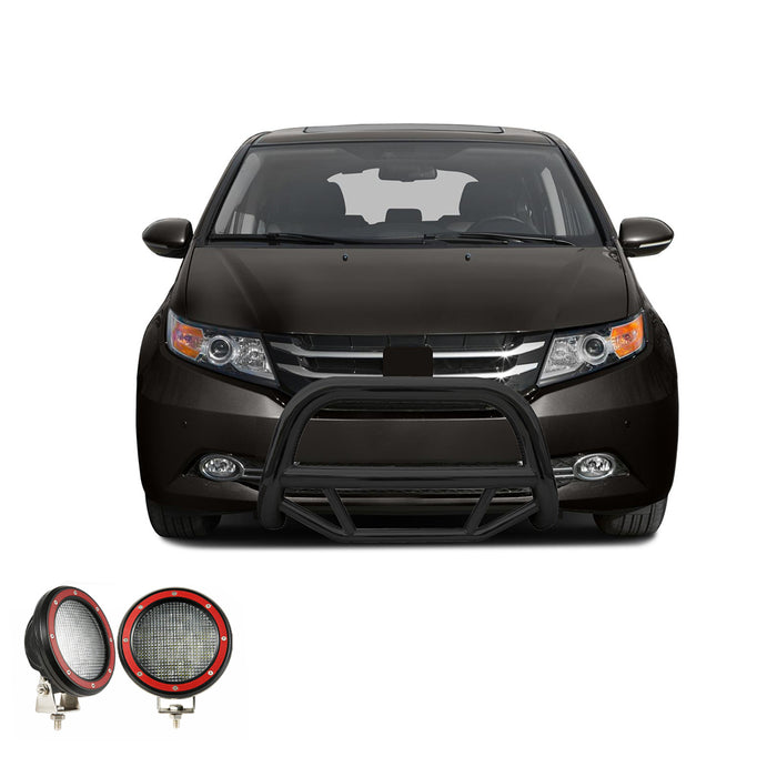 Black Horse Off Road MBB-HOB3101-PLFR Black Steel No skid plate - Truck Part Superstore