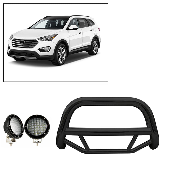 Black Horse Off Road MBB-HYB6101-PLFB Black Steel No skid plate - Truck Part Superstore