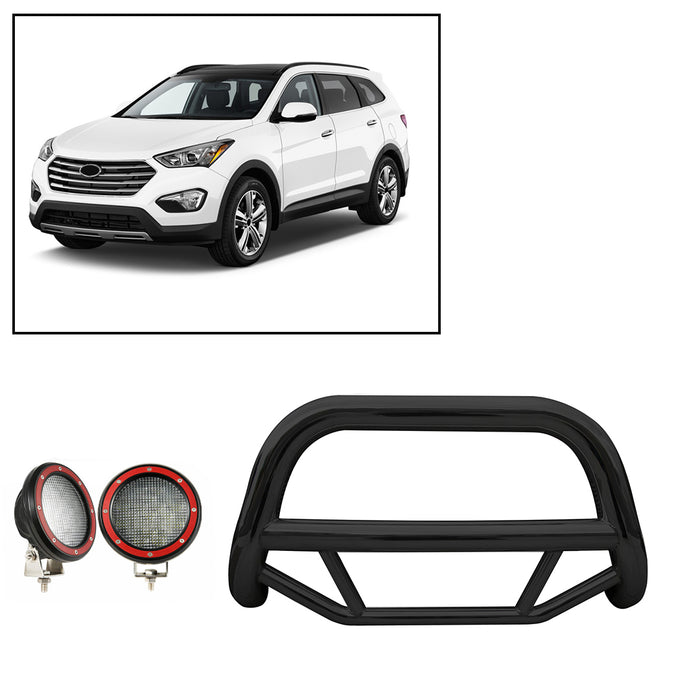 Black Horse Off Road MBB-HYB6101-PLFR Black Steel No skid plate - Truck Part Superstore
