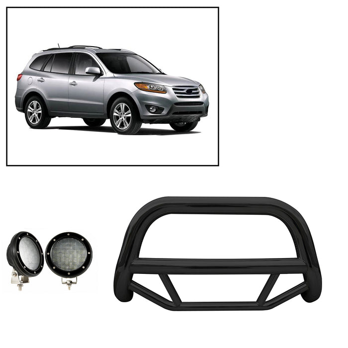Black Horse Off Road MBB-HYB6201-PLFB Black Steel No skid plate - Truck Part Superstore