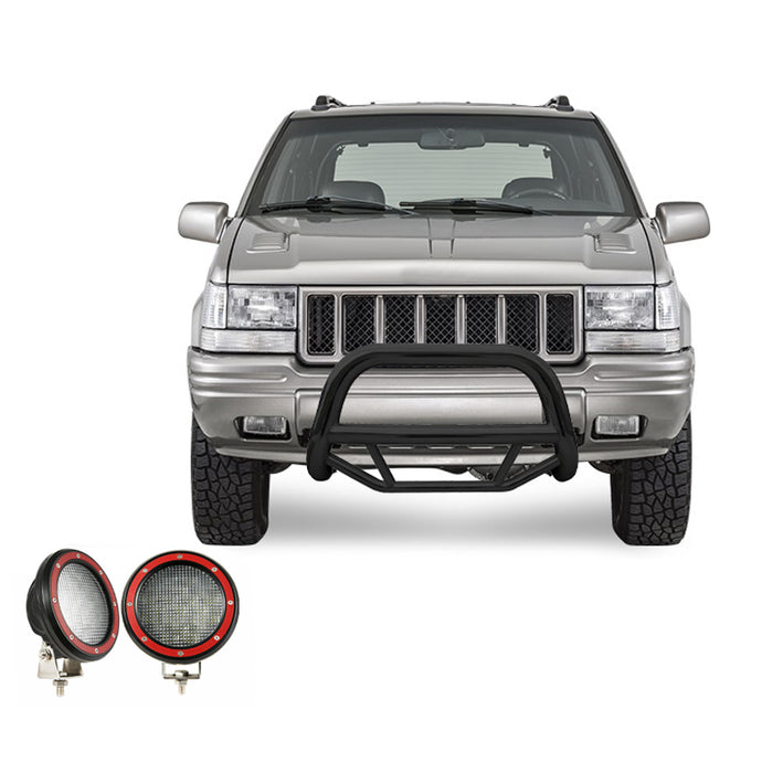 Black Horse Off Road MBB-JEB3901-PLFR Black Steel No skid plate - Truck Part Superstore