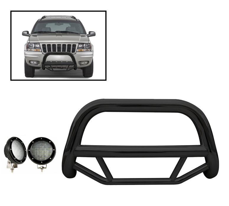 Black Horse Off Road MBB-JEB4001-PLFB Black Steel No skid plate - Truck Part Superstore