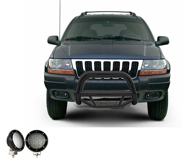 Black Horse Off Road MBB-JEB4001-PLFB Black Steel No skid plate - Truck Part Superstore