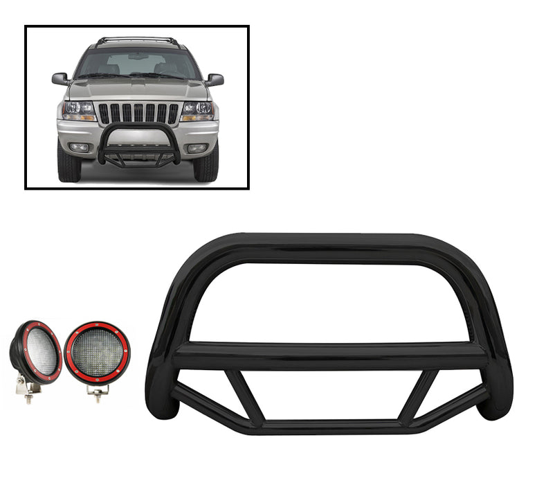 Black Horse Off Road MBB-JEB4001-PLFR Black Steel No skid plate - Truck Part Superstore