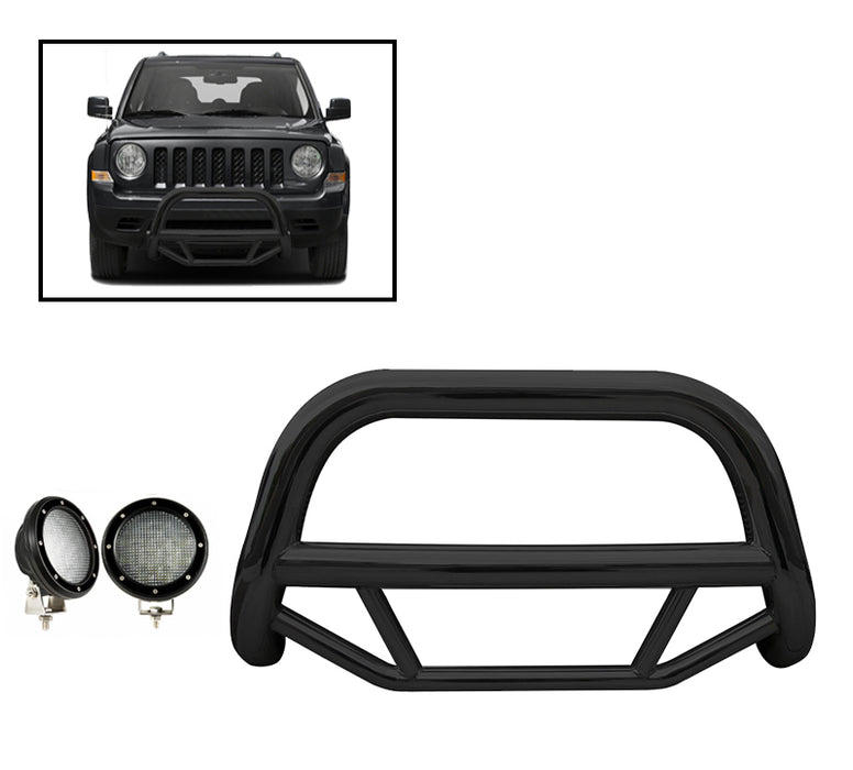 Black Horse Off Road MBB-JEB9001-PLFB Black Steel No skid plate - Truck Part Superstore