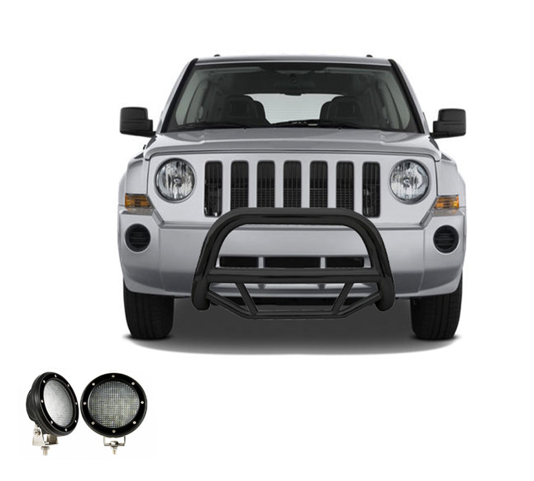 Black Horse Off Road MBB-JEB9001-PLFB Black Steel No skid plate - Truck Part Superstore