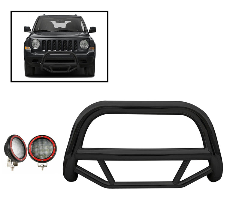 Black Horse Off Road MBB-JEB9001-PLFR Black Steel No skid plate - Truck Part Superstore