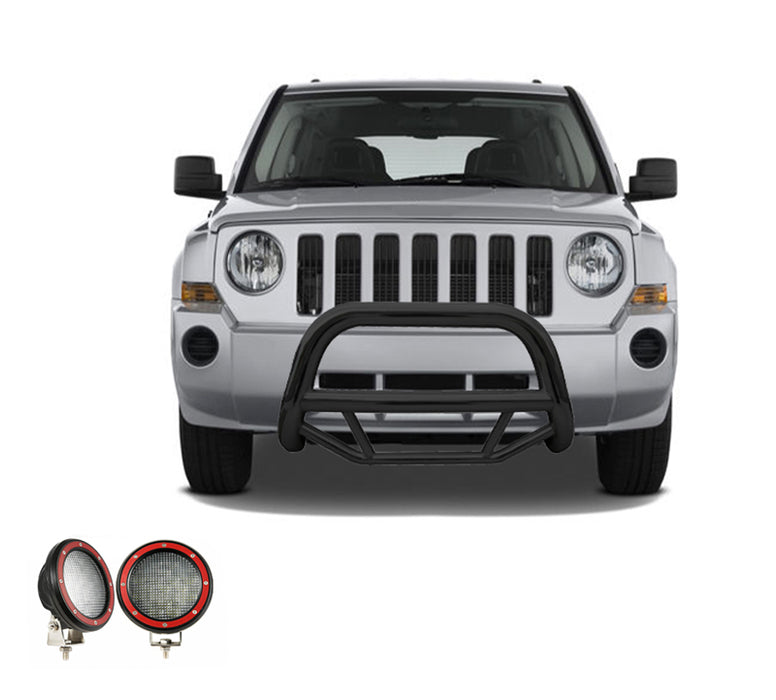 Black Horse Off Road MBB-JEB9001-PLFR Black Steel No skid plate - Truck Part Superstore
