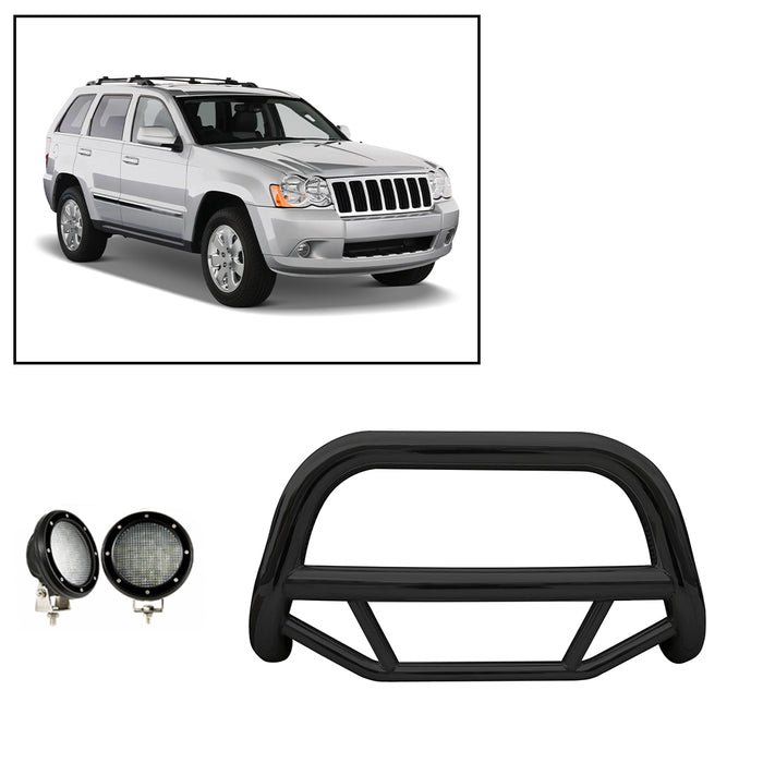 Black Horse Off Road MBB-JEB9106-PLFB Black Steel No skid plate - Truck Part Superstore