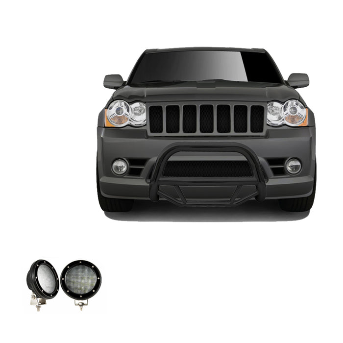 Black Horse Off Road MBB-JEB9106-PLFB Black Steel No skid plate - Truck Part Superstore