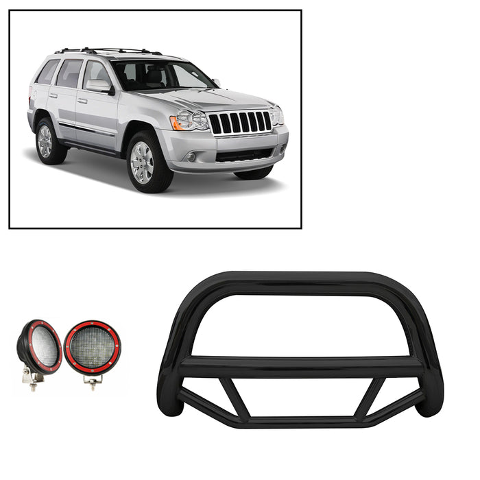 Black Horse Off Road MBB-JEB9106-PLFR Black Steel No skid plate - Truck Part Superstore