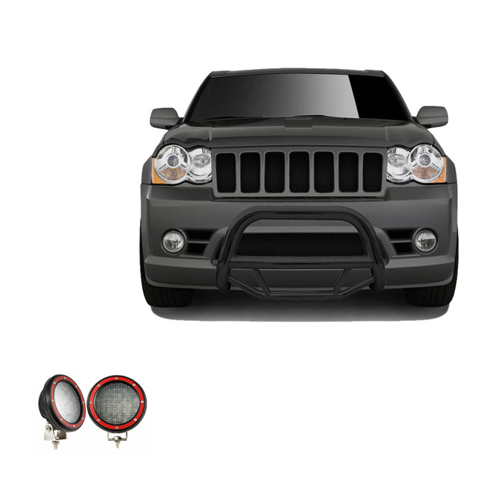 Black Horse Off Road MBB-JEB9106-PLFR Black Steel No skid plate - Truck Part Superstore