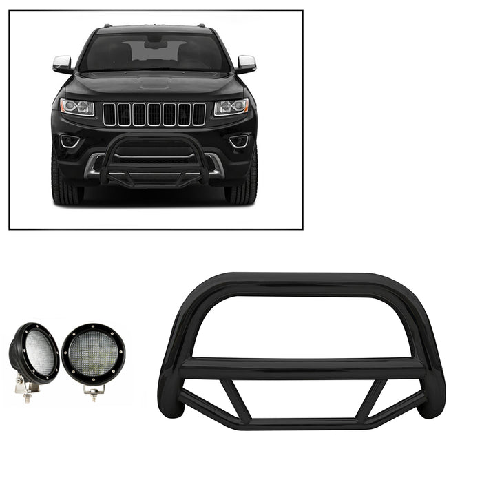 Black Horse Off Road MBB-JEB9206-PLFB Black Steel No skid plate - Truck Part Superstore