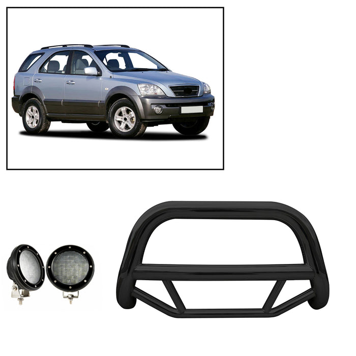 Black Horse Off Road MBB-KIB1601-PLFB Black Steel No skid plate - Truck Part Superstore