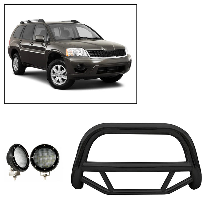 Black Horse Off Road MBB-MIB8001-PLFB Black Steel No skid plate - Truck Part Superstore