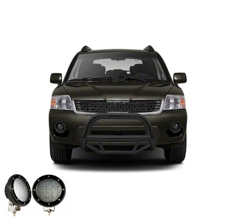 Black Horse Off Road MBB-MIB8001-PLFB Black Steel No skid plate - Truck Part Superstore