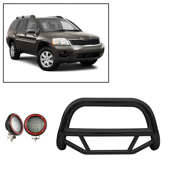 Black Horse Off Road MBB-MIB8001-PLFR Black Steel No skid plate - Truck Part Superstore