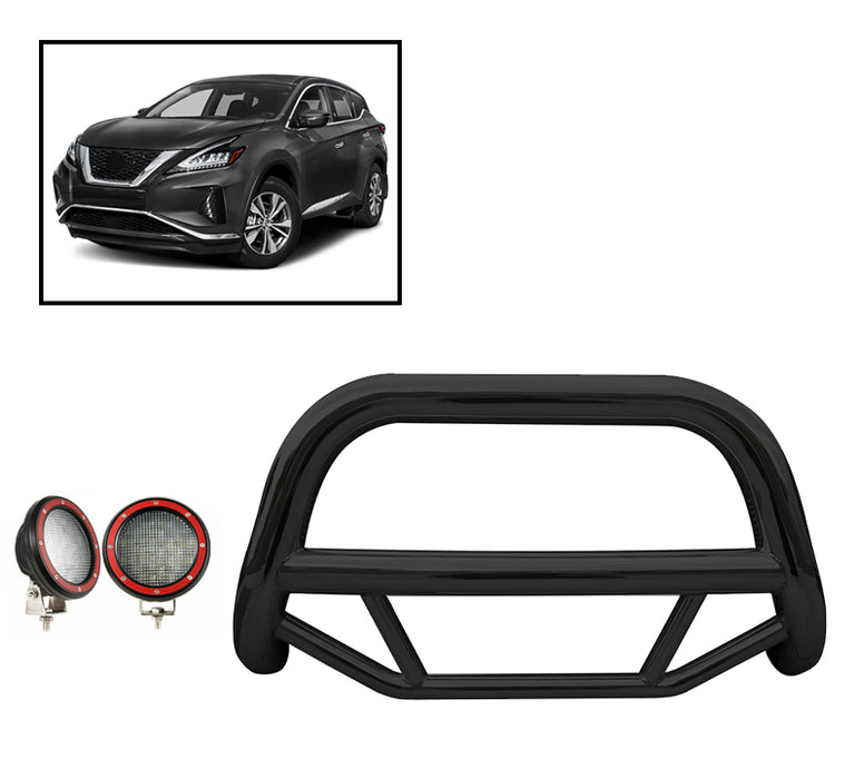 Black Horse Off Road MBB-NIA1602-PLFR Black Steel No skid plate - Truck Part Superstore