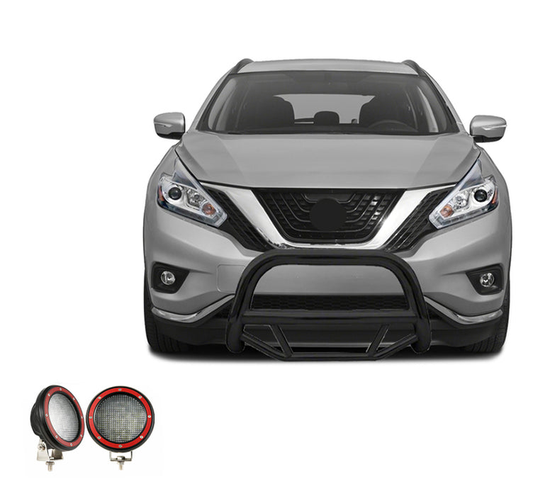 Black Horse Off Road MBB-NIA1602-PLFR Black Steel No skid plate - Truck Part Superstore