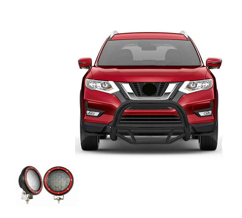 Black Horse Off Road MBB-NIA1702-PLFR Black Steel No skid plate - Truck Part Superstore