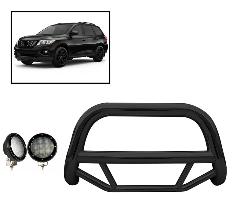Black Horse Off Road MBB-NIA1802-PLFB Black Steel No skid plate - Truck Part Superstore