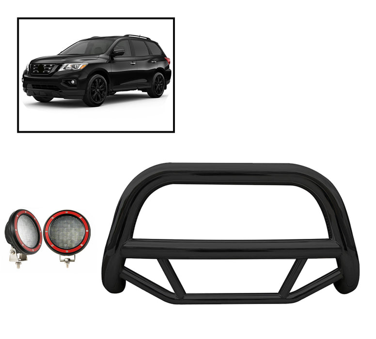 Black Horse Off Road MBB-NIA1802-PLFR Black Steel No skid plate - Truck Part Superstore