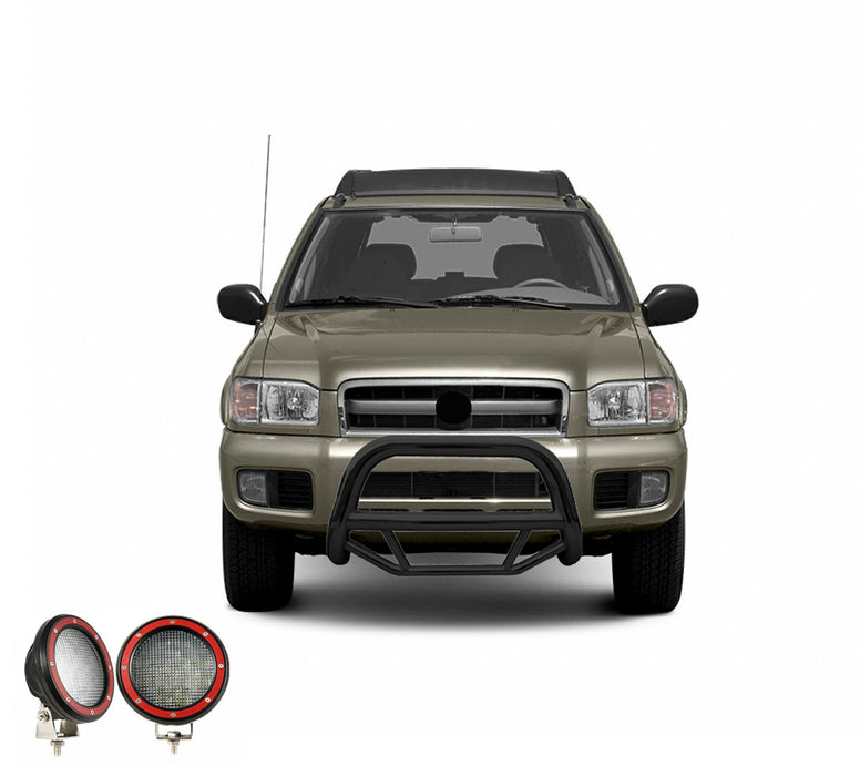 Black Horse Off Road MBB-NIB4201-PLFR Black Steel No skid plate - Truck Part Superstore