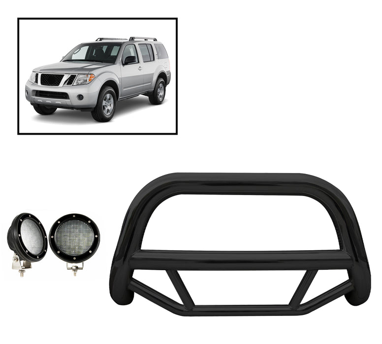 Black Horse Off Road MBB-NIC6105-PLFB Black Steel No skid plate - Truck Part Superstore